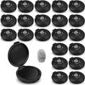 ERKOON 22 Pack Fingerprint Ink Pads, Thumbprint Ink Pad for Notary Supplies Identification Security ID Fingerprint Cards Fingerprint Black