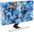 Baocicco Navy Blue Gold Marble Waterproof TV Dust Cover 45, 46, 47, 48 Inch Creative Texture Grain Television Screen Cover Abstract TV Display Protectors Protective LED LCD OLED TVs Dust-Proof
