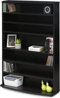 FURINNO JAYA 6-Tier Multimedia Storage Tower, Espresso