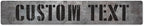 Custom Sign, Custom Street Sign, 11 Font Colors, 13 Font Styles, 4 Hole Options, 22 Sizes, 6x36 Inches, Rust Free DiBound, Fade Resistant, Made in USA by My Sign Center (Grunge Metal)