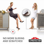 Non Slip Furniture Pads 36 pcs 1" X-Protector - Premium Furniture Grippers - Self-Adhesive Rubber Feet Furniture Feet - Ideal Non Skid Furniture Pad Floor Protectors - Keep Furniture in Place!