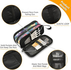 BOENLE Watercolor Dragon Pencil Case Box Boys Girls Large Pencil Pouch with Zipper Compartments Big Capacity Stationery Pen Bag Organizer for Kids Teens Adults School Office