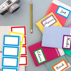 Yeachlaing 6 Color Name Tag Stickers, 240PCS Waterproof Stickers 3.5X2.25 Inch Name Labels for Office, School, Classroom and Home