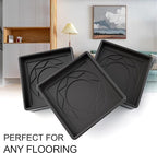 Furniture Pads Yelanon Floor Shield – 2" Round Caster Cups 8 PCS – Non-Skid Bed Stoppers, Heavy Duty Rubber Coasters – Protect Hardwood & Tile Floors!