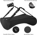 Amazon Basics Comfortable Seat Cushion & Lumbar Support for Office Chairs, Gel Enhanced Memory Foam, Pack of 2, Rectangular, Black