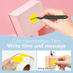 1 Inch Round Color Coding Labels, 1000 Dots Per Roll Yellow Color Coded Dot Stickers, Round Color Dot Labels for Organizing, Filing, and Storage