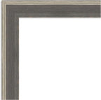 Amanti Art Grey Framed Magnetic Board 21x21 Small Vision Board for use with Magnets, 100% Metal Sheet to Display Items as Office Decor or for Home Organization in mudroom, Kitchen or Kids Room