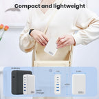USB C Charger Block Charging Station,108W GaN III 6 Port 3xQC+3xPD Wall Charger Adapter Plug Cube,Super Fast Type C Charging Hub Box for iPhone 17 16 15 14 13 Pro Max iPad Samsung Pixel 5ft Cord-White