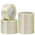 CHUANGSEED 6-Pack Mono Filament Strapping Tape 6.2mil x 2Inch x 60yds Commodity Grade Heavy Duty Transparent Reinforced Fiberglass Tape