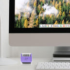Miseyo Wide Identity Theft Protection Roller Stamp Set - Purple (3 Refill Ink Included)