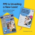 PPD Double Sided Photo Paper, Satin Pearl Brochure Paper 11 x 17 for Inkjet Printer, 290 gsm, 10.7 mil Thick for Magazine, Flyer, Presentation, Program, Instant Dry & Water Resistant (50 Sheets)