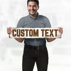 Custom Sign, Custom Street Sign, 11 Font Colors, 13 Font Styles, 4 Hole Options, 22 Sizes, 6x30 Inches, Rust Free DiBound, Fade Resistant, Made in USA by My Sign Center (Rustic)