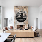 Custom Bear Metal Sign, Custom Bear Metal Wall Art Decor, Personalized Last Name Signs for Home, Rustic Farmhouse Black Wall Decor for Cabin, Bedroom, Living Room, Porch