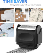 Identity Theft Protection Roller Stamp - Confidential Roller Stamp for Identity Protection & Security Stamp- Blocks Out Privacy Information, Guard Your Address & ID (3 Pack)
