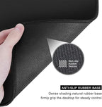 Auhoahsil Mouse Pad, 12 x 10 in Marble Art Theme Computer Mouse Pad for Desk, Premium-Textured Non-Slip Rubber Stitched Edges Waterproof Square Mouse Mat for Gaming Work Wireless Mice, Blue