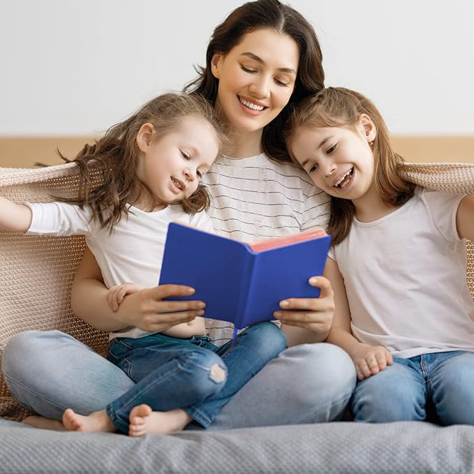 KICNIC Jumbo Book Covers 7 Pack, 9x11 Inch Stretchable Book Sox Suitable for Most Hardcover Books, Up to 10 Inch x 12.5 Inch, Washable and Reusable Protective Textbook Covers with Label Sticker