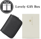 GOIACII Small Genuine Leather Wallet for Women, RFID Blocking Credit Card Holder Wallet