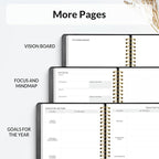 SUNEE 2026 Planner 8.5" x 11" – Dated Productivity Planner for Time Management - Daily,Weekly & Monthly Planner to Achieve Goals - Planner 2026 dated from January 2026 – December 2026,Black