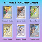 260pt 3"x4" Hard Card Sleeves - 25Pcs Hard Plastic Top Loader Card Sleeves for Trading Cards, Fit for Thick Baseball, Basketball, Hockey, Football, Games and Memorbilia Cards
