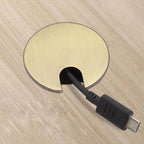 TuTuYa 4PCS Desk Grommet, Bronze Desk Grommet 1-3/8 Inch(35mm) Desk Cable Grommet Desk Cable Hole Covers with Hole Saw, Ideal Solution for Office and Home Table Cable (Bronze,1-3/8 Inch)