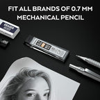 Nicpro 1200 PCS Lead Refills 0.7mm HB #2 Break Resistant Mechanical Pencil Refills 0.7 mm, 60 Pack Per Tube, 20 Tubes