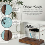 Author Gifts, Funny Desk Sign for Writers and Storytellers, Inspirational Definition Plaque for Novelists, Book Lovers, and Literary Creatives PA054
