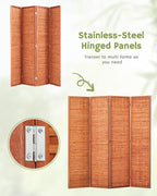 JOSTYLE 6ft Folding Privacy Screens 4-Panel Freestanding Room Dividers