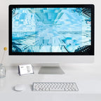 Meschett 3 Pack Clear Acrylic Business Card Holder, Name Card Organizer for Desk Fits 50 Business Cards
