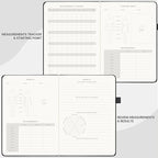 &And Per Se Fitness Workout Journal for Men & Women, Workout Log Book Planner with Daily Diet, Gym Exercise & Training Trackers - Undated, A5 Size, Leather Hardcover (Black)