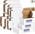 Eupako 30 Pack Small Shipping Boxes Assorted Sizes, 6x4x3, 7x5x2, 9x6x2-10 PCS Each Small Boxes, White Corrugated Box Mailers, Cardboard Boxes for Packaging Small Business, Mailing