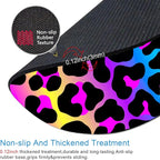 IMAYONDIA Cheetah Animal Print Gaming Mouse Pad,Colorful Leopard Round Mouse Pad Small,Color Pattern Personalized Design Mouse Pads,Non-Slip Rubber Base Mousepad for Laptop,Office Decor for Women Desk