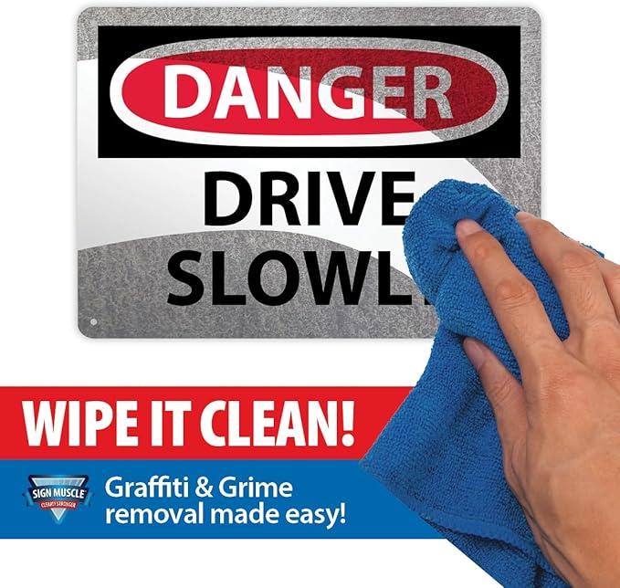 Custom OSHA Style Danger Sign 10" x 14" Plastic Sign, Customizable "Your Text Here", by AccuformNMC Made in USA
