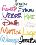 Personalized Wooden Name Sign Custom Wood Nursery Kids Room Wall Decor Plaque