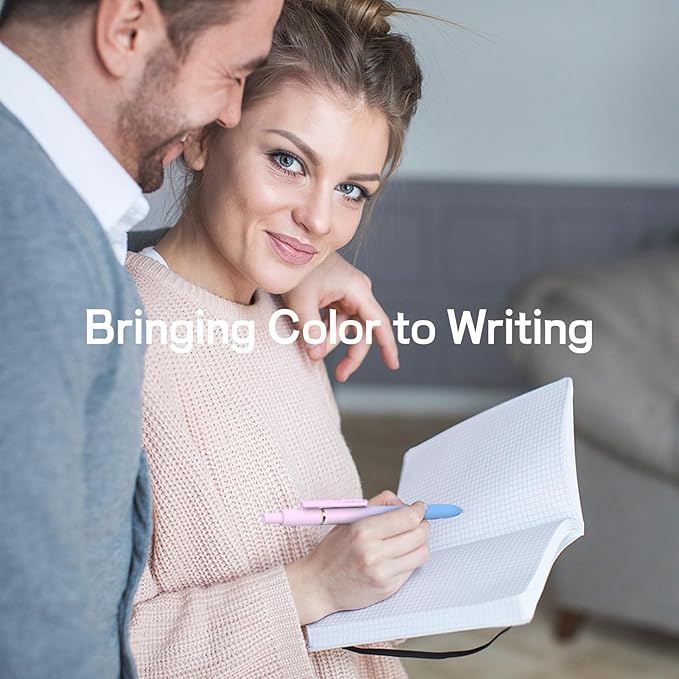 16 Pcs Gel Pens, 0.7mm Fine Point Smooth Writing Pens, Black Quick-Dry Long Lasting Fidge Pens for Journaling, Office, Note Taking, School Supplies, Nurse Aesthetic Pens（Gradient-Black Ink）