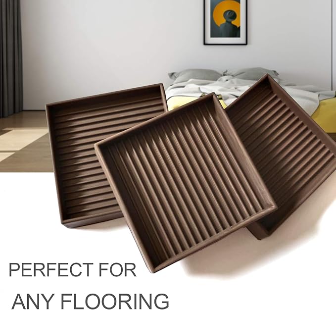 Yelanon Non Slip Furniture Pads for Hardwood Floors -8 Pcs 3” Furniture Coasters Cups, Anti Skid Furniture Grippers Rubber Feet, Floor Protectors for Furniture Bed Couch Stoppers