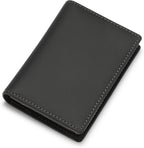 Leather Business Card Case Holder for Men & Women, Italian Calfskin