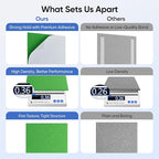 UNECHO 12 Pack 12" X 12" X 0.4" Acoustic Panels for Wall Sound Absorbing, Square Self-Adhesive Sound Panel, High Density Suitable for Multiple Scenarios(Lush Green)