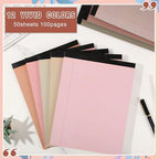Fuutreo 8 Pcs 8.5'' x 11'' Colored Legal Pad Writing Pads Narrow Ruled 50 Sheets Per Notepad Perforated Writing Notepad Office Supplies for College Office Business (Nut Color)