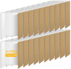 20 Pack Trifold Poster Board (26" x 17"), Single-Sided White Poster Board for Science Fairs, School Projects, Graduation Party, Event Displays, and Business Presentations