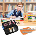 DVGMBXY Soccer Starry Sky Pencil Case Box for kids Teens Boys Girls Large Pencil Pouch with Zipper Compartments Big Capacity Stationery Pen Bag Organizer for Kids Teens Adults School Office