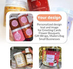 100-500 Custom Personalized Labels - Customized Stickers With Any Image, Logo and Text for Business, Thank You Labels (Hexagon, 3 Inch)