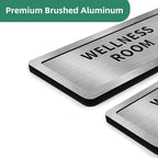 WeddingSteps Office Sign for Door Conference Room Sliding Door Signs In Use/Available DoNotDisturbSliderDoorSign,OfficeDoorSigns,Meeting inProgressBrushedSilverDoorSign,8.2""x2.7""