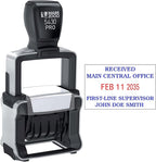 Mark 2000 5430 Professional Self Inking Date Stamp with Custom Text - Up to 4 Lines of Text