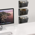 Gawerk 6 Pack Wall File Organizer, Mesh Hanging Metal Vertical Wall Mounted File Holder for Office/Home