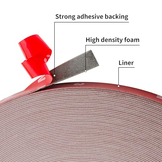 ToLanbbt Double Sided Tape Heavy Duty Waterproof Mounting Adhesive Tape Foam Tape for LED Strip Lights Home Decoration Office Decorations (108Ft x 0.39" x 0.03")