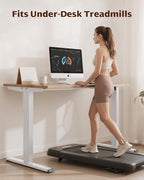TOPSKY Dual Motor Electric Adjustable Standing for up to 70.8”x31.5” Table Tops, 225 lbs Weight Capacity, Computer Desk for Home and Office (White Frame only)