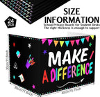Honoson 24 Pcs Bulk Inspirational Privacy Folders for Students Cardboard Test Privacy Boards Motivational Words Desk Dividers Shield for Classroom School Study Supplies, 6 Styles(Positive)