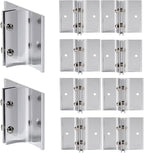SINKAA Aluminum Corridor Sign Holder, 10 Pack Direct Sign Mount Bracket, Design for Restroom, Conference Room Classic Silver Signs - 2" Length, 1/8" Substrate - Easy to Install