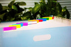 ELII 900 Pcs 2 Inch Sticky Index Tabs - Colorful, Writable & Transparent Book Tabs for Notebooks & Annotating