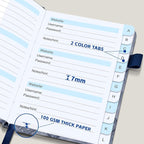 MOSA BEAR Password Keeper Book with Alphabetical Tabs，4.3"x5.7" Small Password Books for Seniors Password Notebook for Internet Website Address Log in Detail(NZSL)